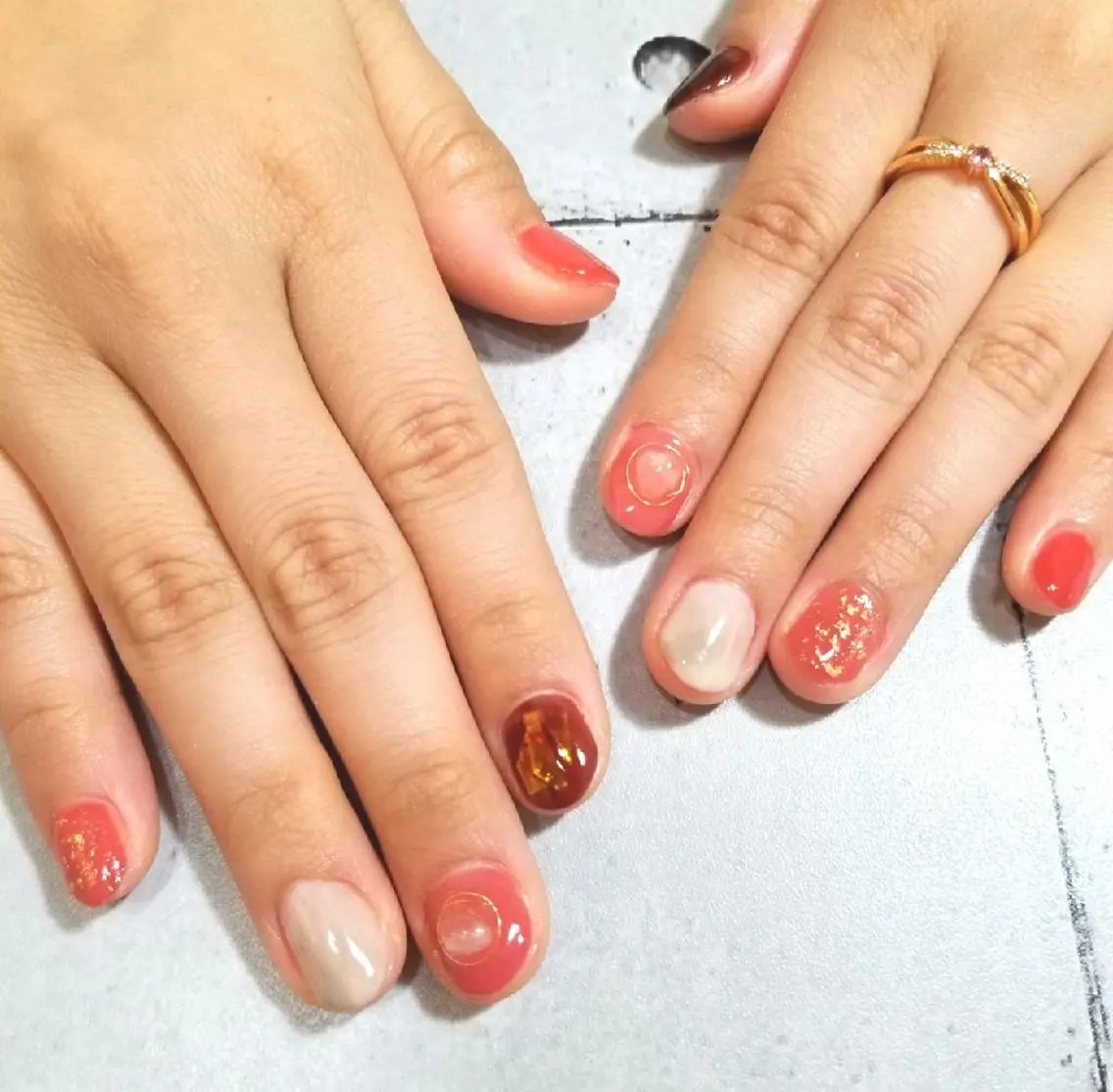 ネイル ニュアンスネイル nijiiro🌈 サトウのネイルデザイン