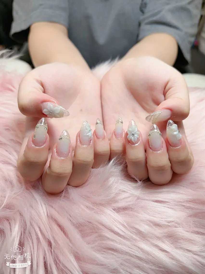 ネイル 長さ出し フレンチネイル グラデーション 韓国ネイル マグネットネイル ハンドネイル VB HEAVEN nailのネイルデザイン