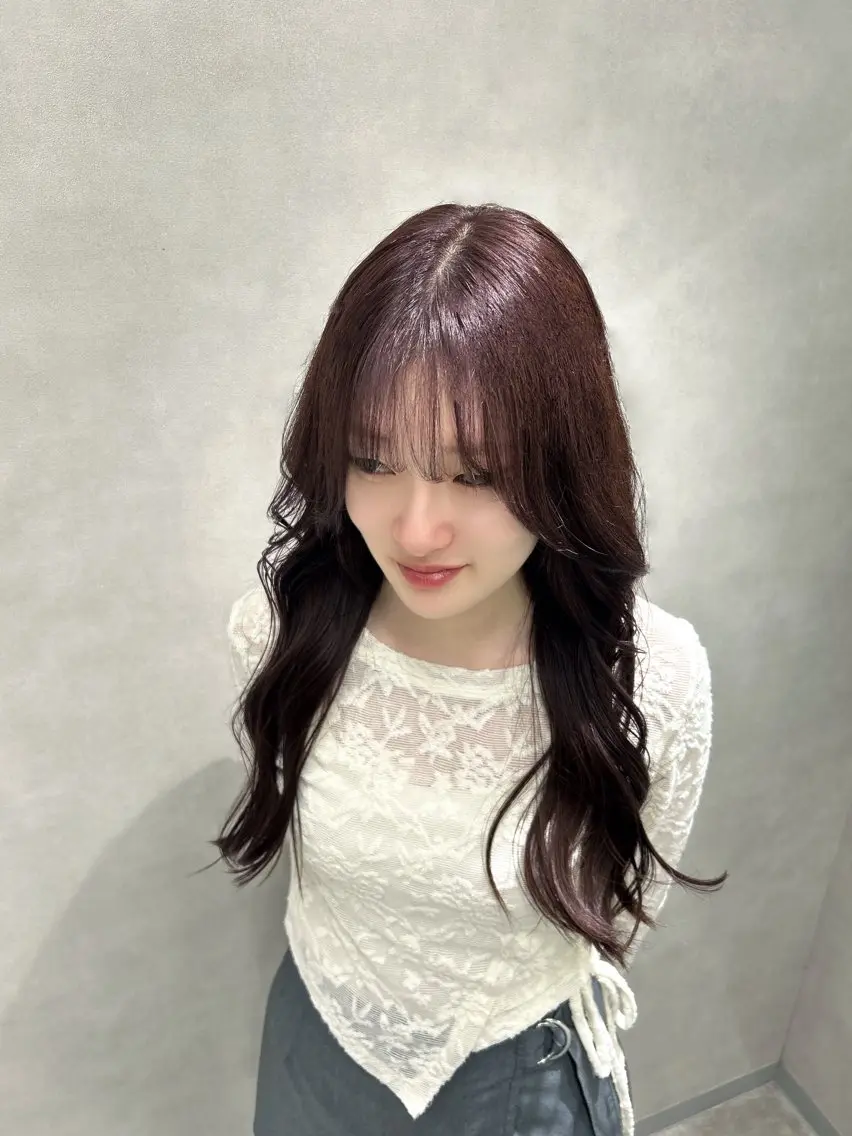 ロング カラー ラベンダーカラー 彩華 🎀 西梅田美容室のヘアスタイル