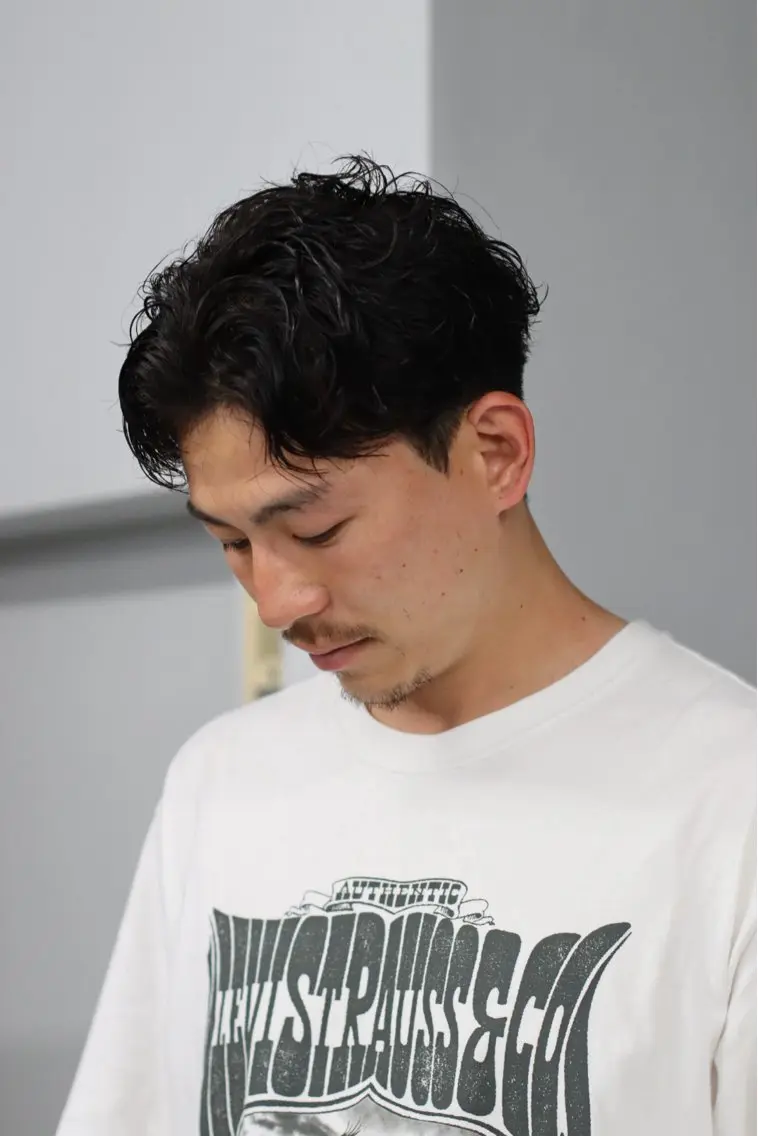 パーマ メンズ メンズパーマ 鈴木 静のヘアスタイル