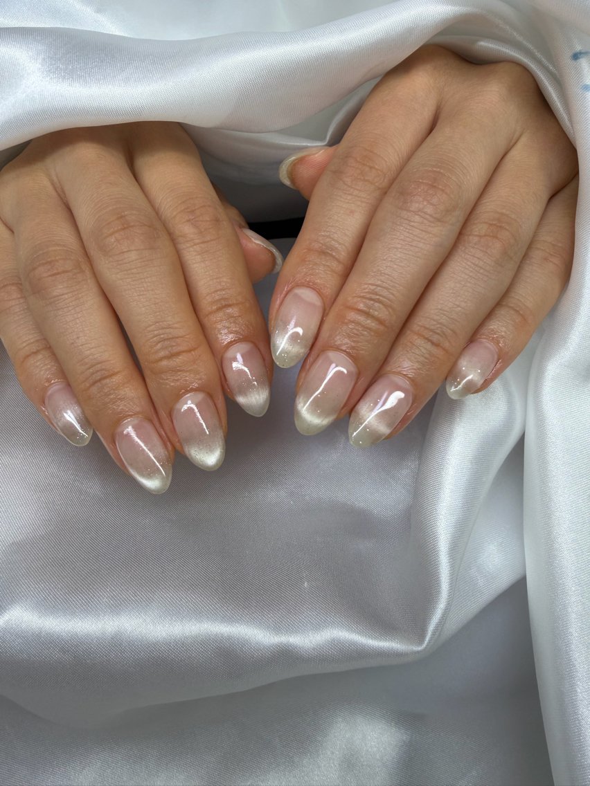 ネイル グラデーション マグネットネイル ハンドネイル Mynail プライベートサロンのネイルデザイン