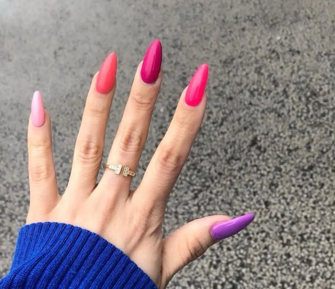 【ジェル♡チップorポリジェル長さ出し10本】ワンカラー💅マグネットもok🙆🩷の写真