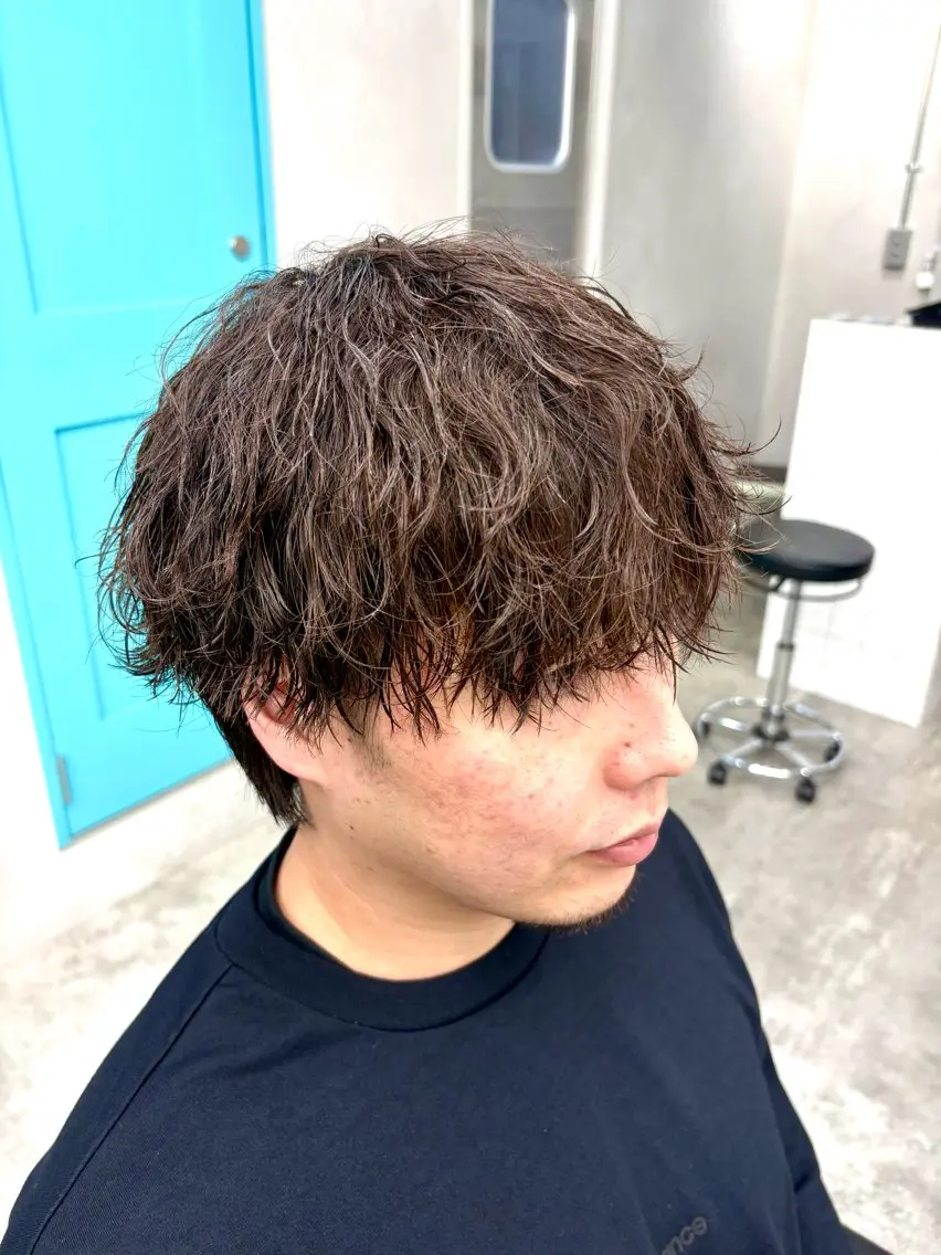 パーマ メンズ カット パーマ 👑駅近メンズサロン パーマ特化北千住👑のヘアスタイル