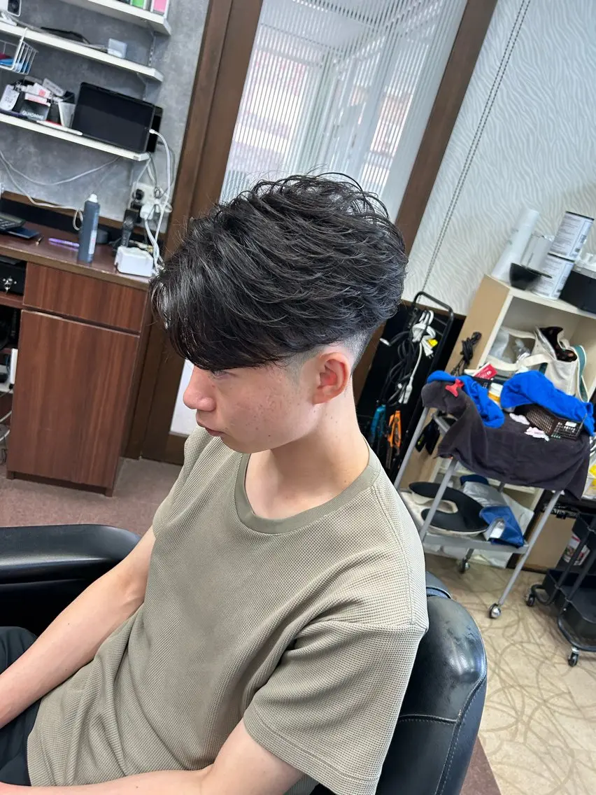 パーマ メンズ パーマ 河野 敬之のヘアスタイル
