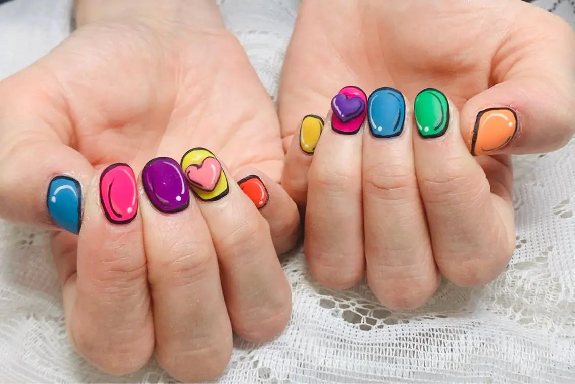 ネイル アートネイル ジェルネイル パラジェル ストーンネイル ハンドネイル ハンドケア ベテランネイル cnc  nailのネイルデザイン