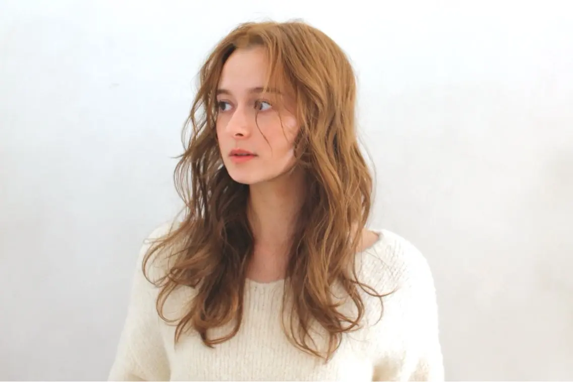 ロング パーマ デジタルパーマ カット パーマ 千 田のヘアスタイル