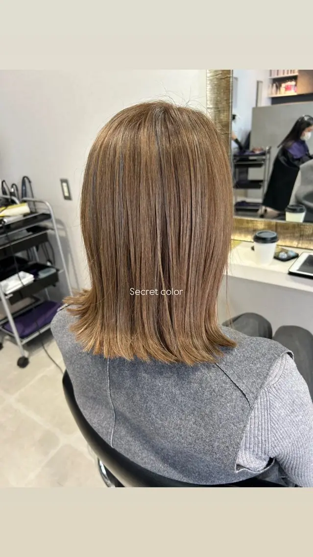 ミディアム beleef mel meiのヘアスタイル