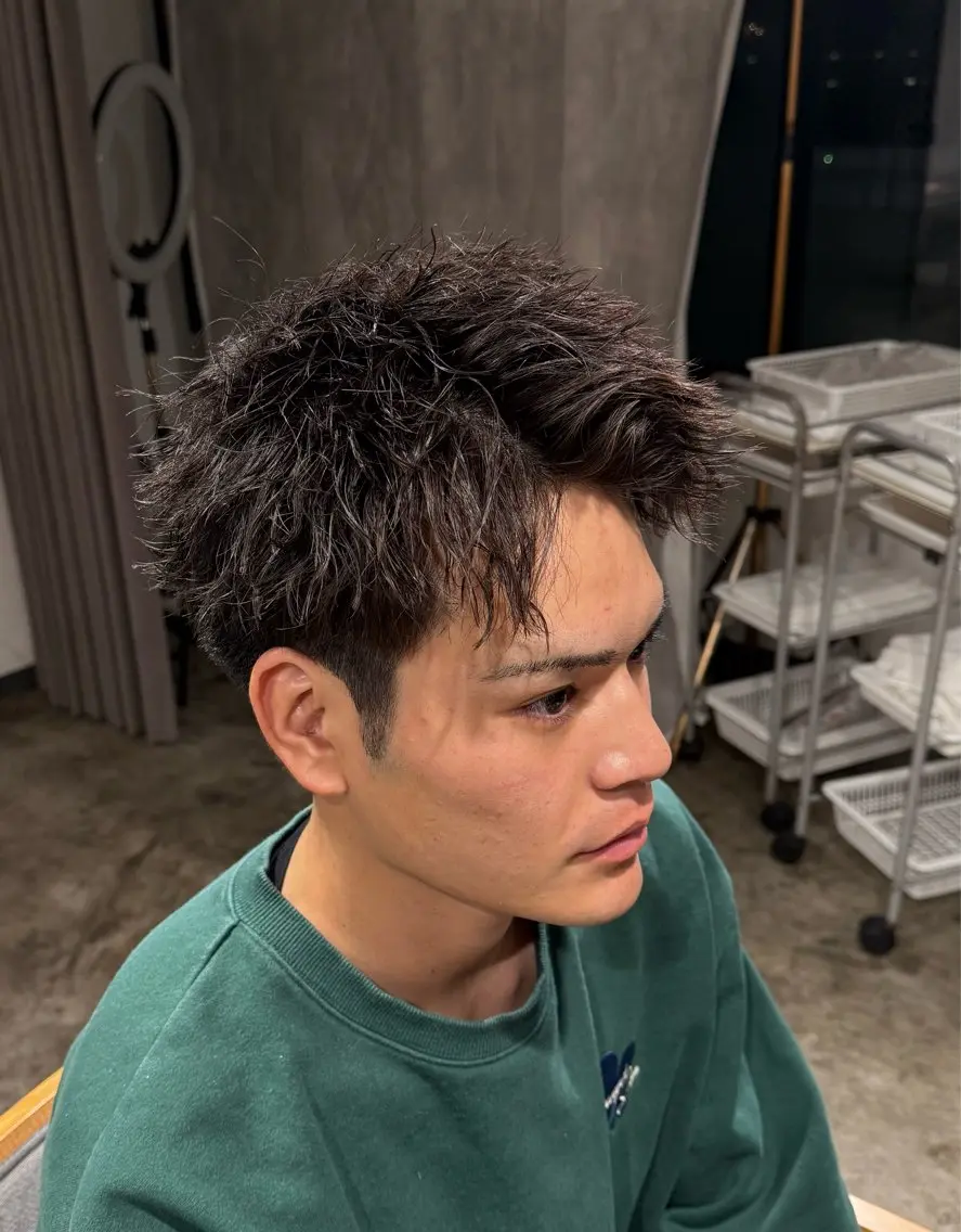 パーマ メンズ スパイキーショート メンズパーマ 特化/中川拓也のヘアスタイル