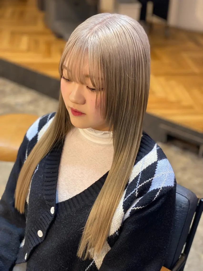 ロング カラー 烏丸韓国ヘア🇰🇷 ayaka🎀のヘアスタイル