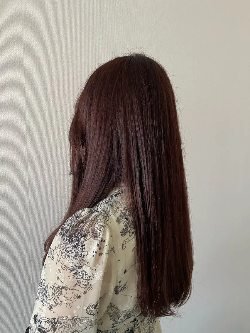 ロング カラー MINENO🌼 ブリーチ⭐️カットのヘアスタイル