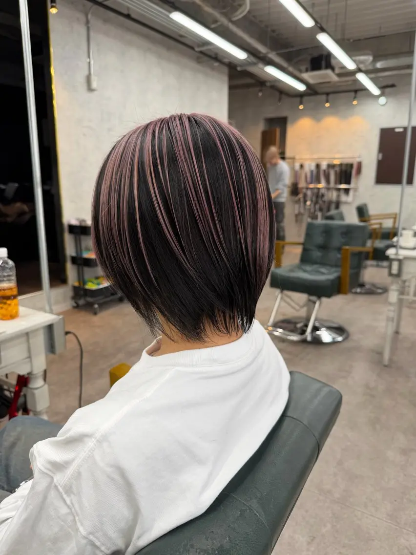 ショート カラー 似合わせ🌿‬髪質 改善🧸RYUGOのヘアスタイル