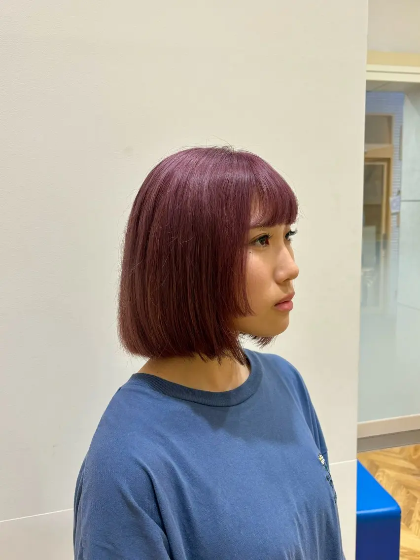 ミディアム カラー 田中 真白のヘアスタイル