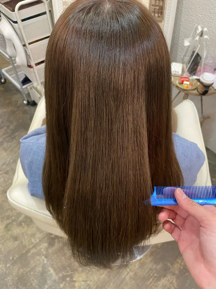 ロング カラー 髙原菖💎 縮毛矯正モデル募集中のヘアスタイル