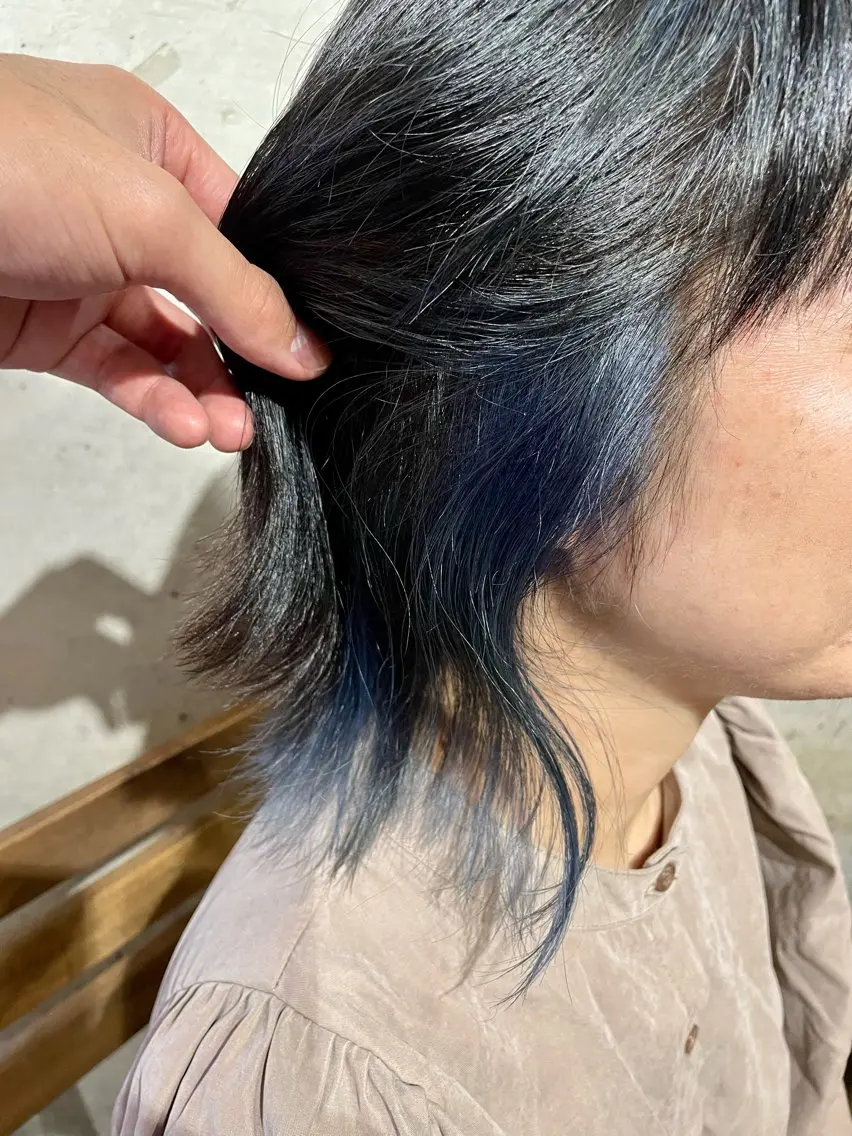 ミディアム カラー 坂本 勇将のヘアスタイル