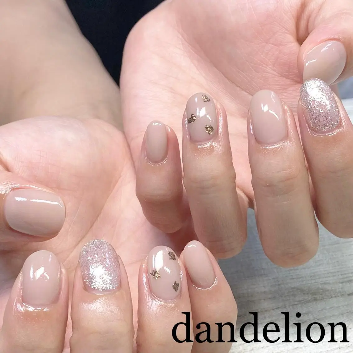 ネイル ハンドネイル ハンドケア dandelion ダンデライオンのネイルデザイン