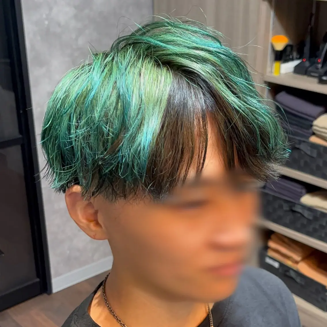 ショート カラー メンズ カット ヘアカラー 松尾 叶恋のヘアスタイル