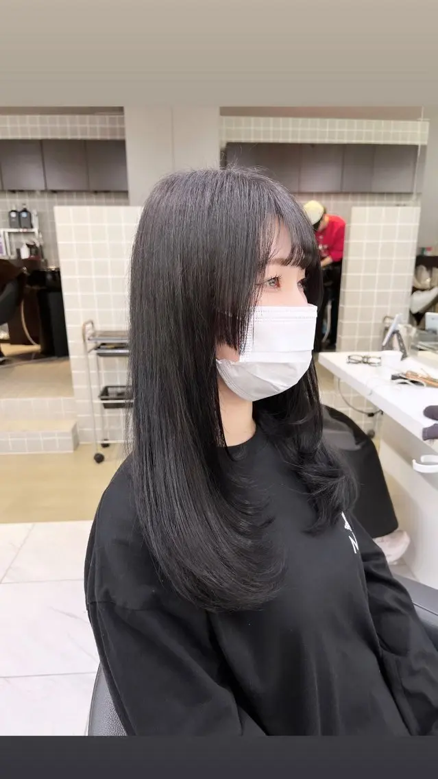 ロング カラー パーマ ヘアアレンジ メンズ 上品＆韓国風 🥀海心🥀のヘアスタイル