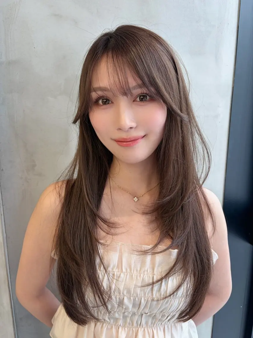 ロング カット ヘアカラー トリートメント ✨縮毛矯正✨レイヤー ホウダカズヒロのヘアスタイル