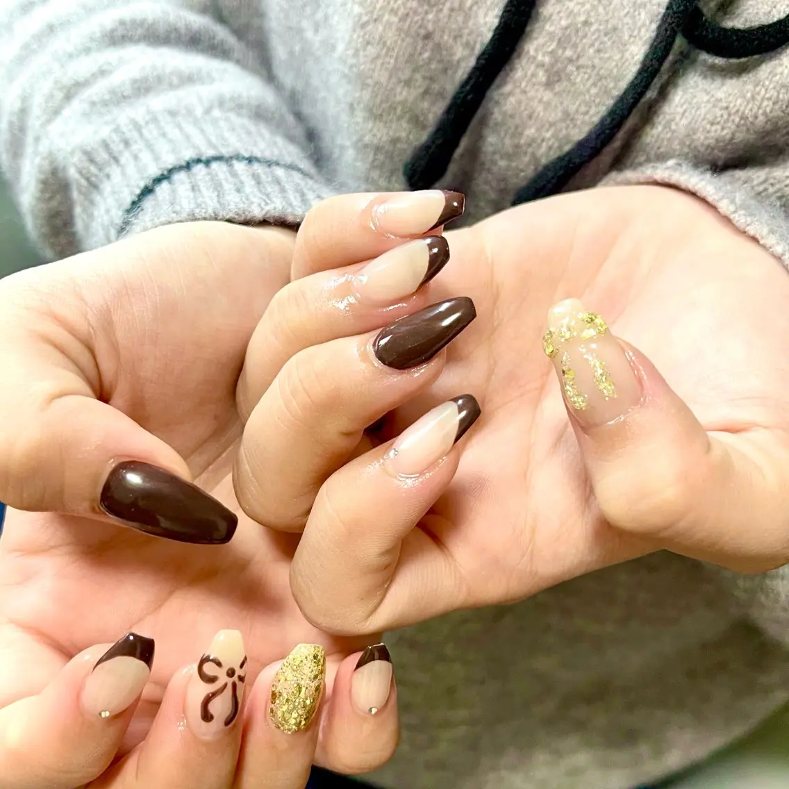 ネイル フレンチネイル リボン ハンドネイル fox. nail__sakiのその他イメージ