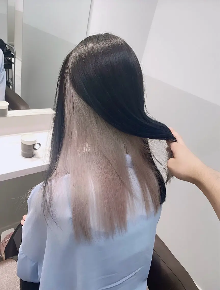 ロング カラー ヘアアレンジ メンズ ヘアカラー トリートメント ブリーチの髪様 MASATOのヘアスタイル