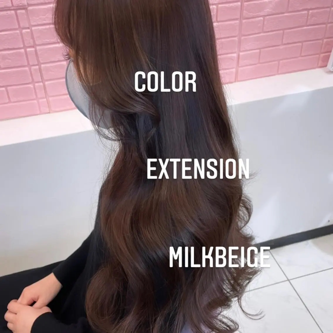 ロング カラー ヘアカラー エクステ エクステ🩵ブリーチ 韓国ヘア🩵KAEのヘアスタイル