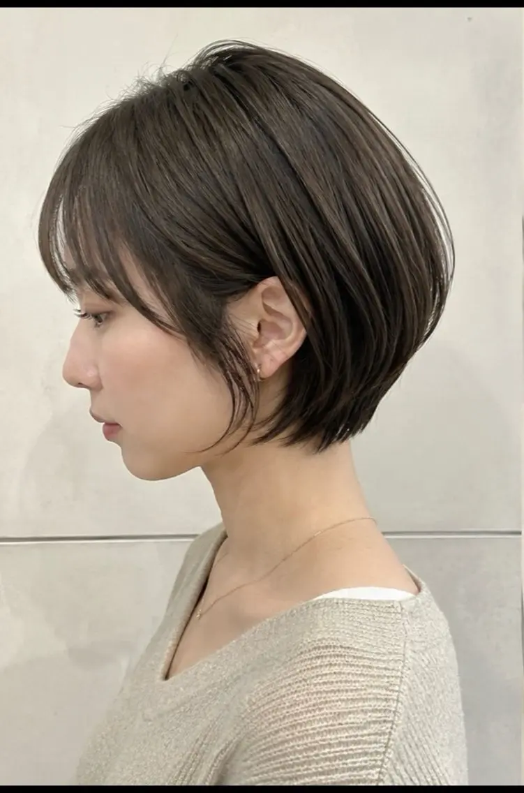 ショートボブカット➕4stepトリートメントの写真