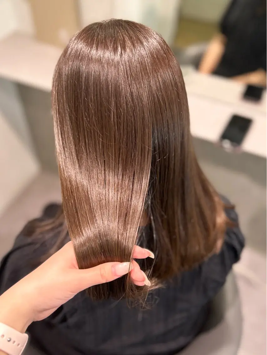 セミロング カラー ブラウンカラー カット ヘアカラー suiw /AYAのヘアスタイル
