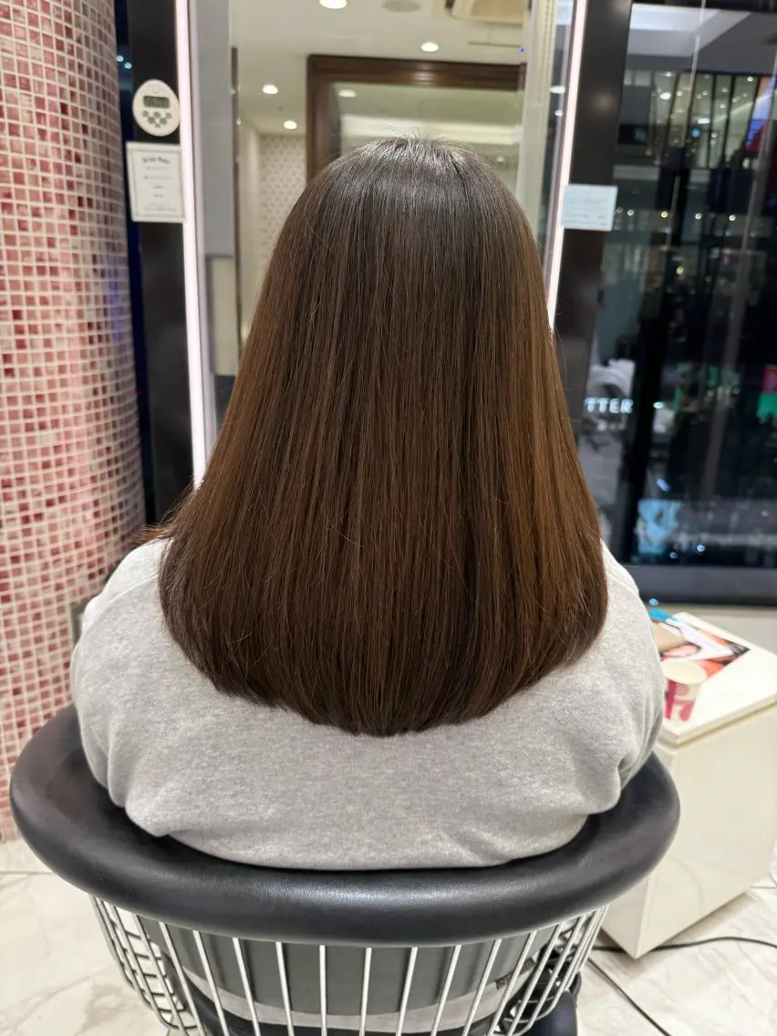 セミロング 縮毛矯正 フルカラー募集 📓どののヘアスタイル