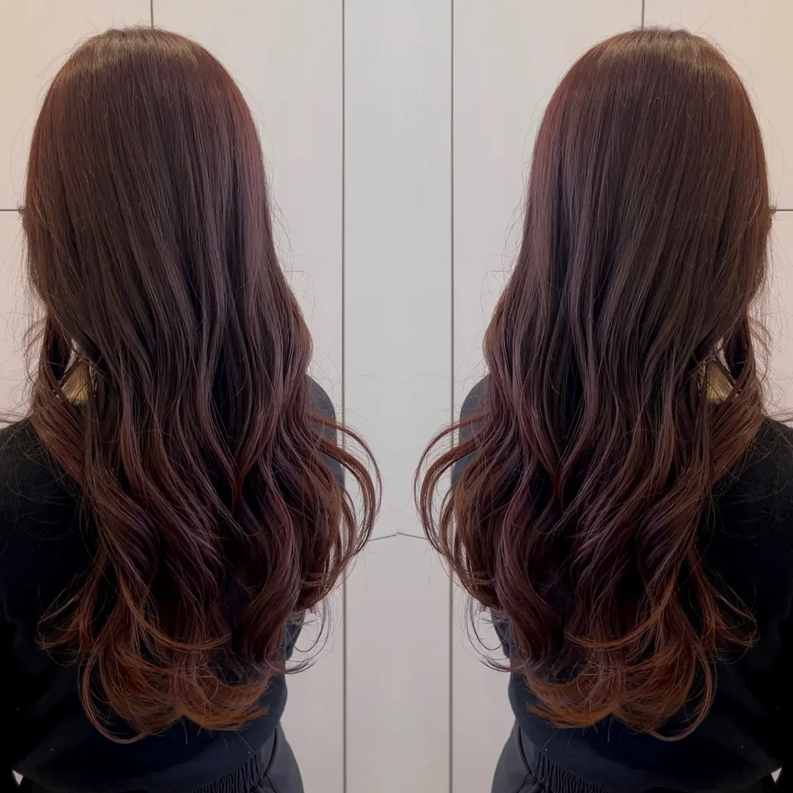 ロング カラー ピンクカラー 韓国🇰🇷 ✂︎hair 内田愛のヘアスタイル