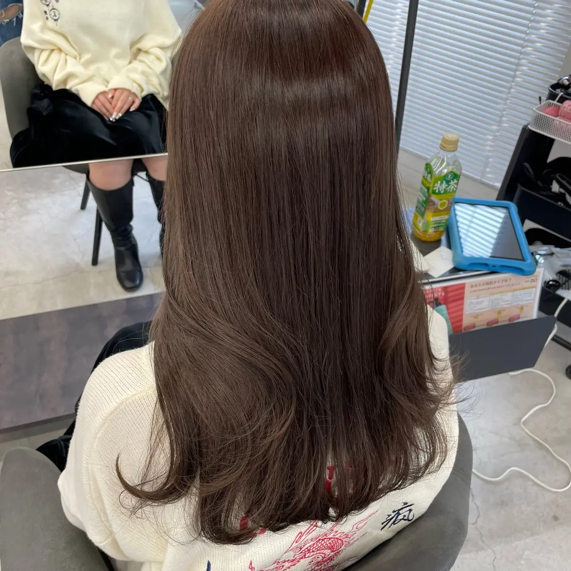 【minimo価格】🌸韓国風似合わせカット+髪質改善カラー🌸(ワンカラー)ブロー込の写真