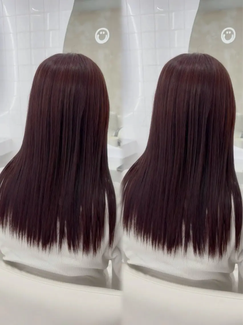 ロング カラー アッシュ ベージュカラー ブリーチ ケアブリーチ ダブルカラー 透明感カラー/韓国 🩶ゆきのヘアスタイル