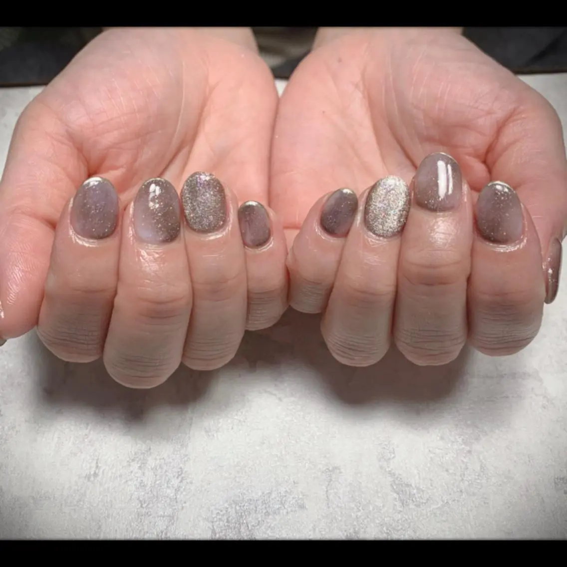 ネイル ゴールド 大理石ネイル(マーブル) ニュアンスネイル フットネイル M nail 市原市ちはら台のネイルデザイン