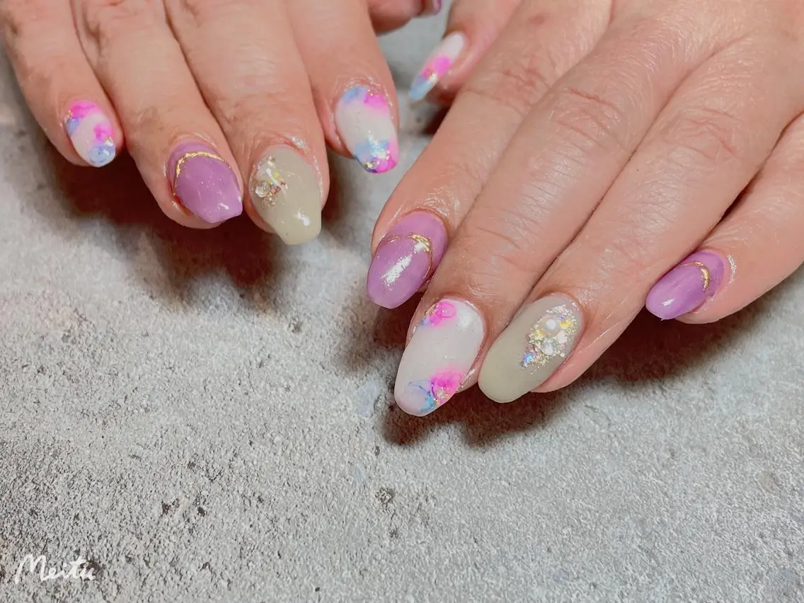 ネイル フラワーネイル SINCERELY シンシアリー🌈のネイルデザイン