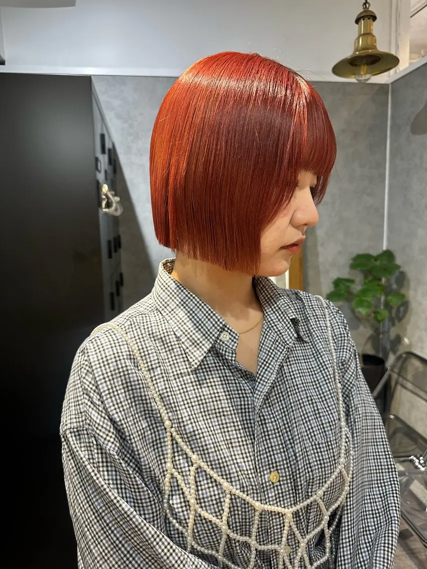 ショート カラー ツヤ髪暖色カラー/ 銀座/みゆ♥️🩷のヘアスタイル