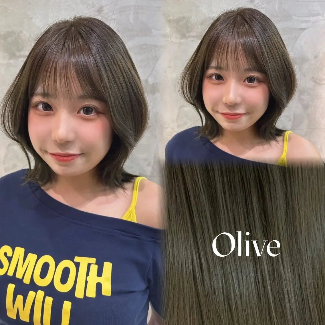 ミディアム ヘアカラー Londnaitre /Miriaのヘアスタイル