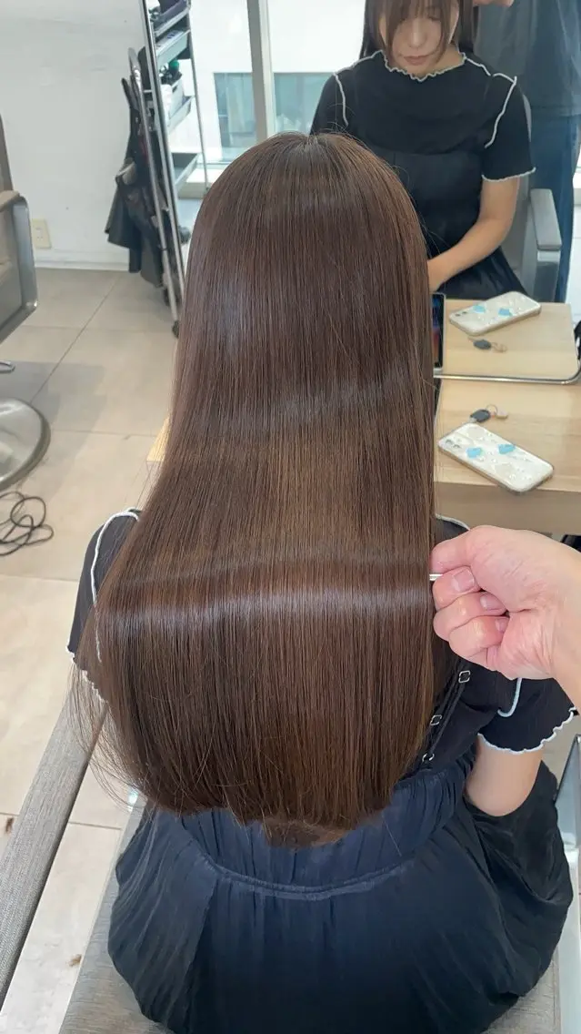 ロング 縮毛矯正 縮毛矯正 トリートメント ✨髪質改善✨美髪 矯正🫧小泉のヘアスタイル