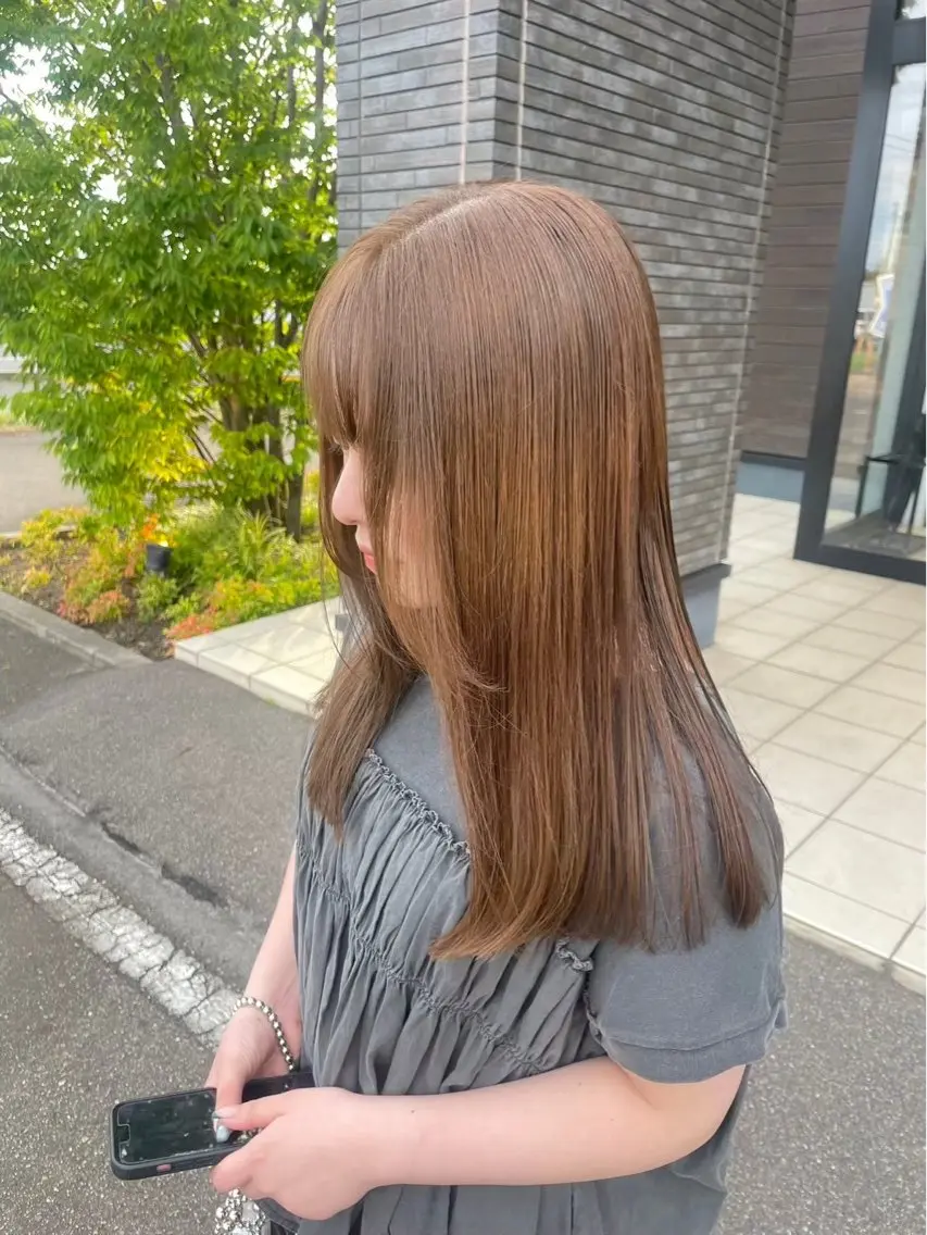 ブリーチなしダブルカラーの写真