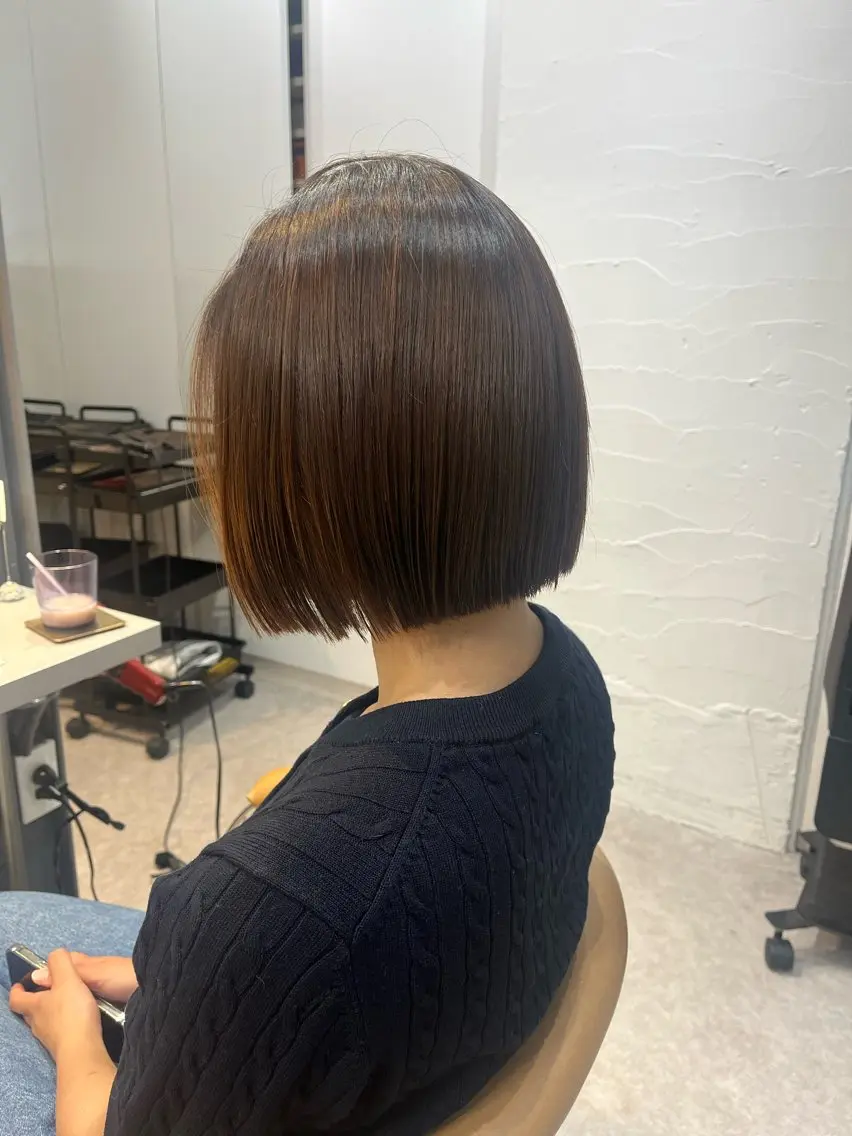 ショート カット 縮毛矯正 トリートメント うしだ かおるのヘアスタイル