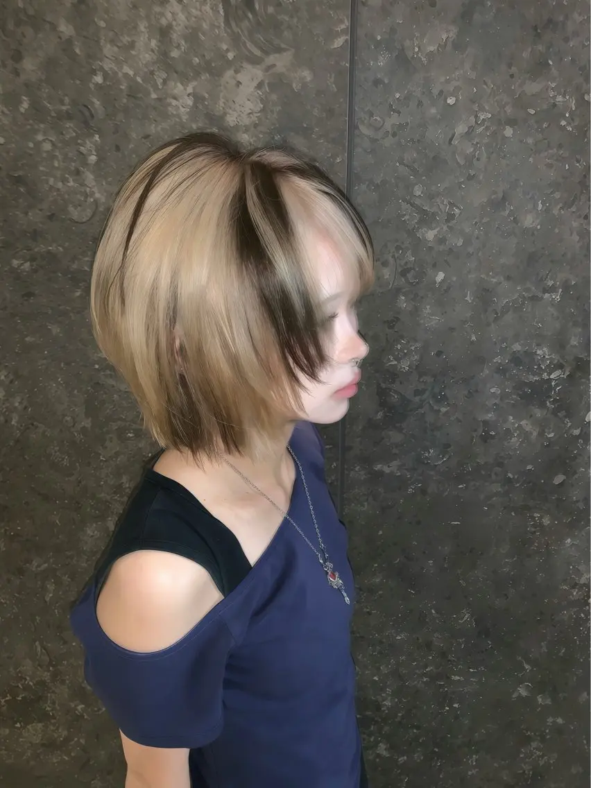 ショート カット ヘアカラー トリートメント レイヤーカット /y2k shunのヘアスタイル