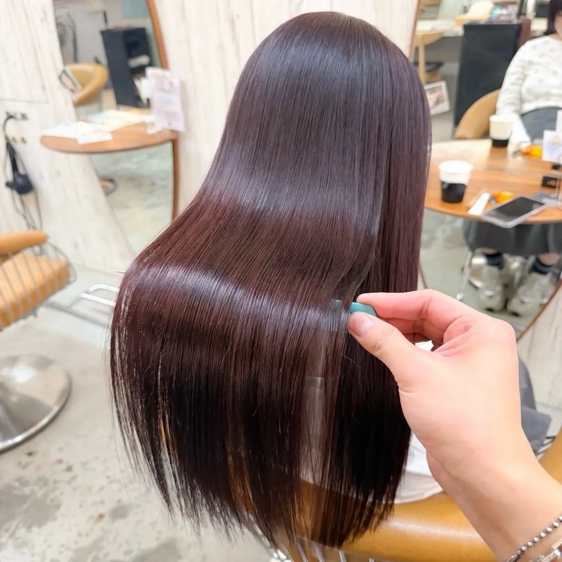 ロング カラー 透明感カラー💖/ 縮毛矯正/arisaのヘアスタイル