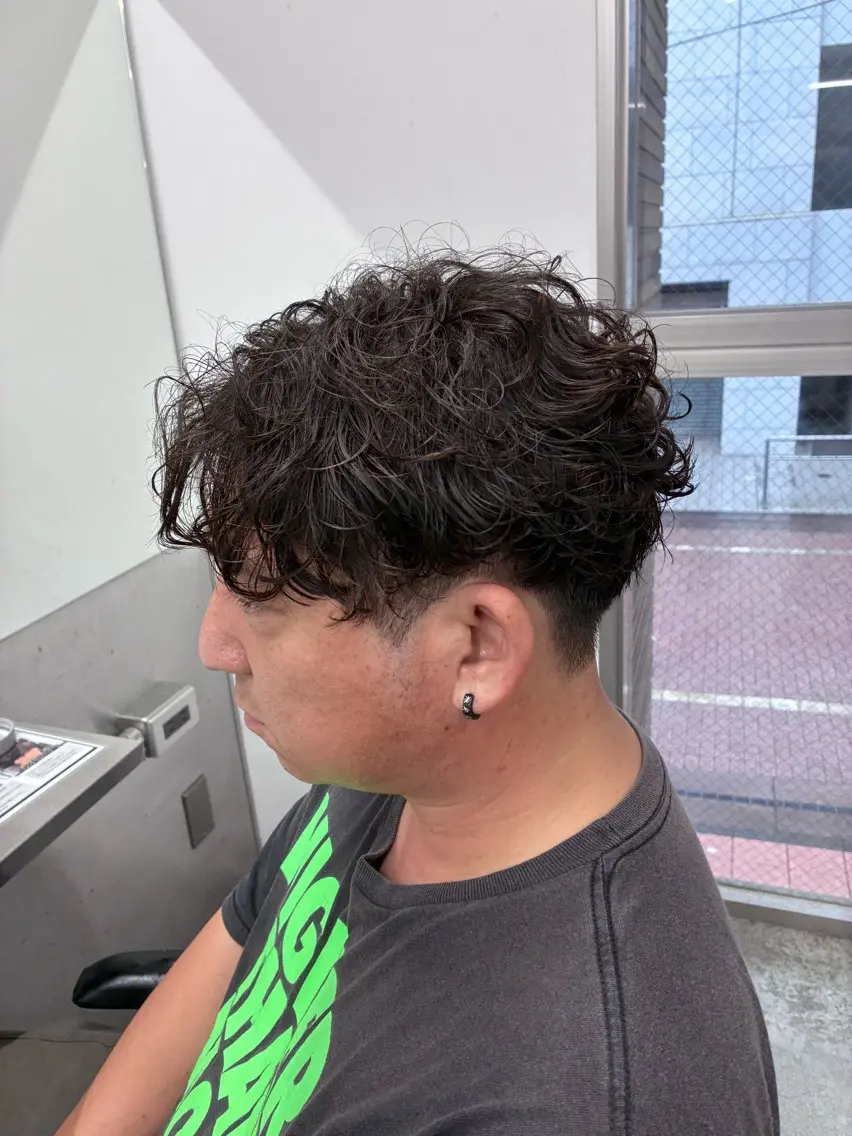 ショート パーマ メンズ メンズパーマ カット パーマ トリートメント ヘアセット 💈海外風パーマ 💈メンズ/颯太のヘアスタイル