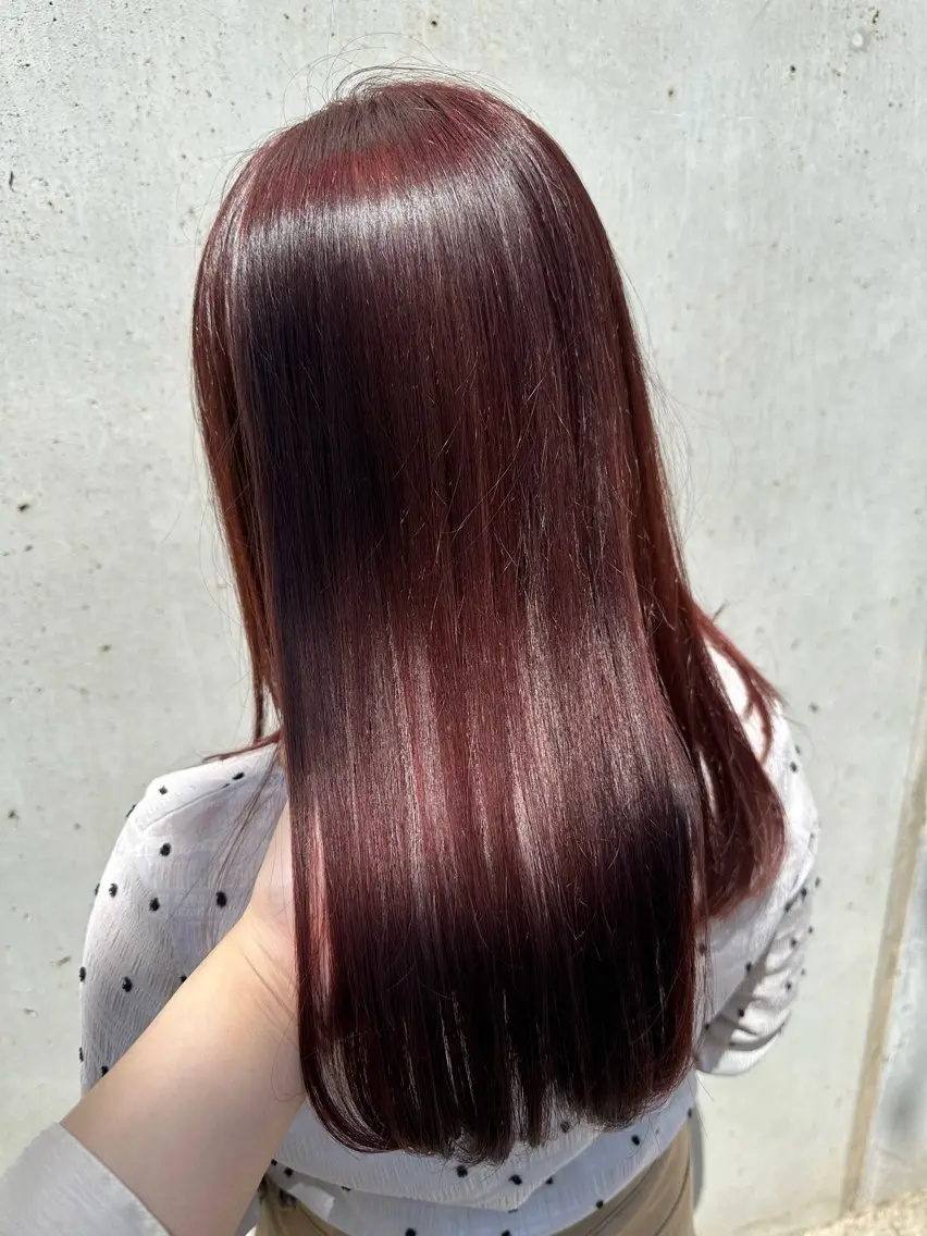 セミロング カット ヘアカラー トリートメント 髪質改善&ヘアケア 永山若奈のヘアスタイル