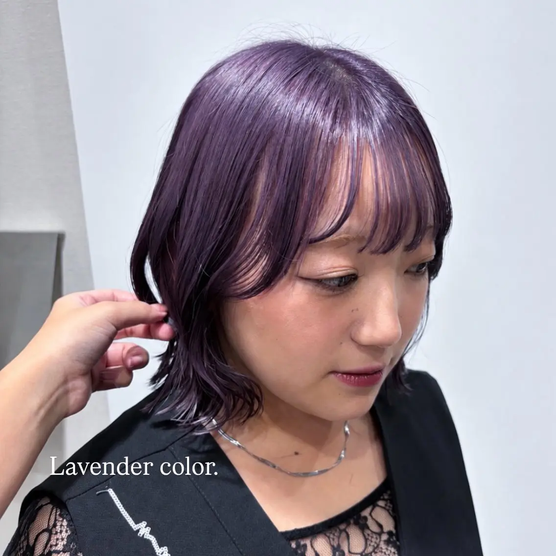 ミディアム カラー カット ヘアカラー トリートメント レイヤー/ハッシュ/ ブリーチ/mauのヘアスタイル