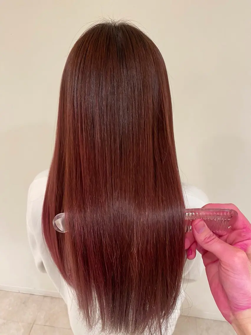ロング ヘアカラー 川元 雄貴のヘアスタイル