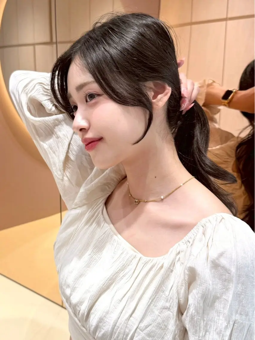 ロング カラー カット ヘアカラー トリートメント 大宮レイヤーカット ハッシュ　柏崎颯刀のヘアスタイル