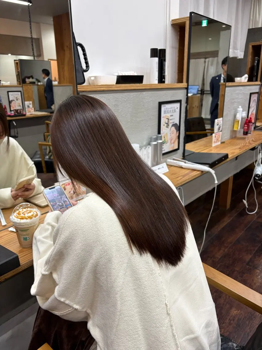 髪質改善ストレート×45minヘッドスパの写真