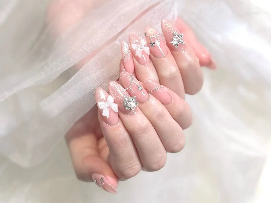 ネイル アートネイル ハンドネイル ちゅるんネイル ✨🎀AMIのネイルデザイン