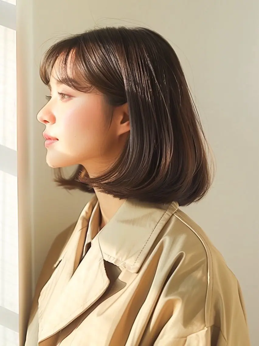 ミディアム カット トリートメント eMii. 鎌倉のヘアスタイル