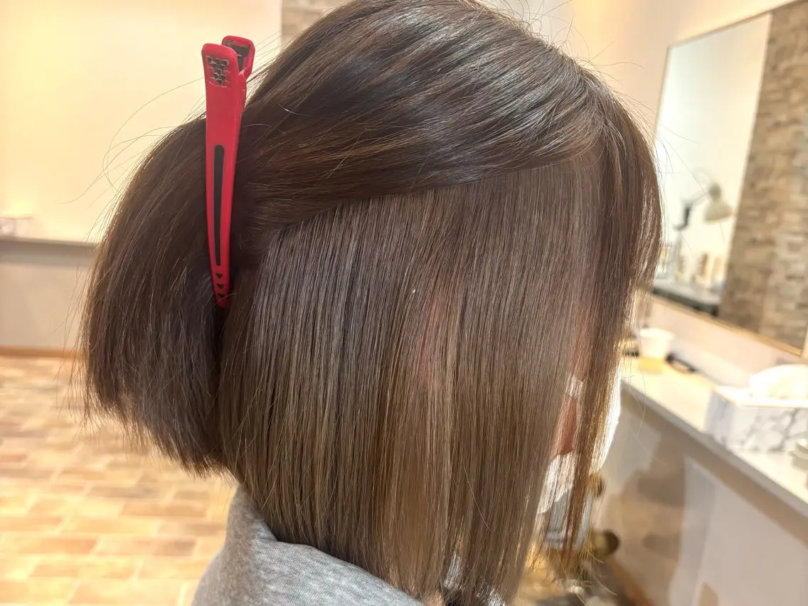 ショート カラー ヘアカラー&縮毛矯正 STAR☆RIVERのヘアスタイル