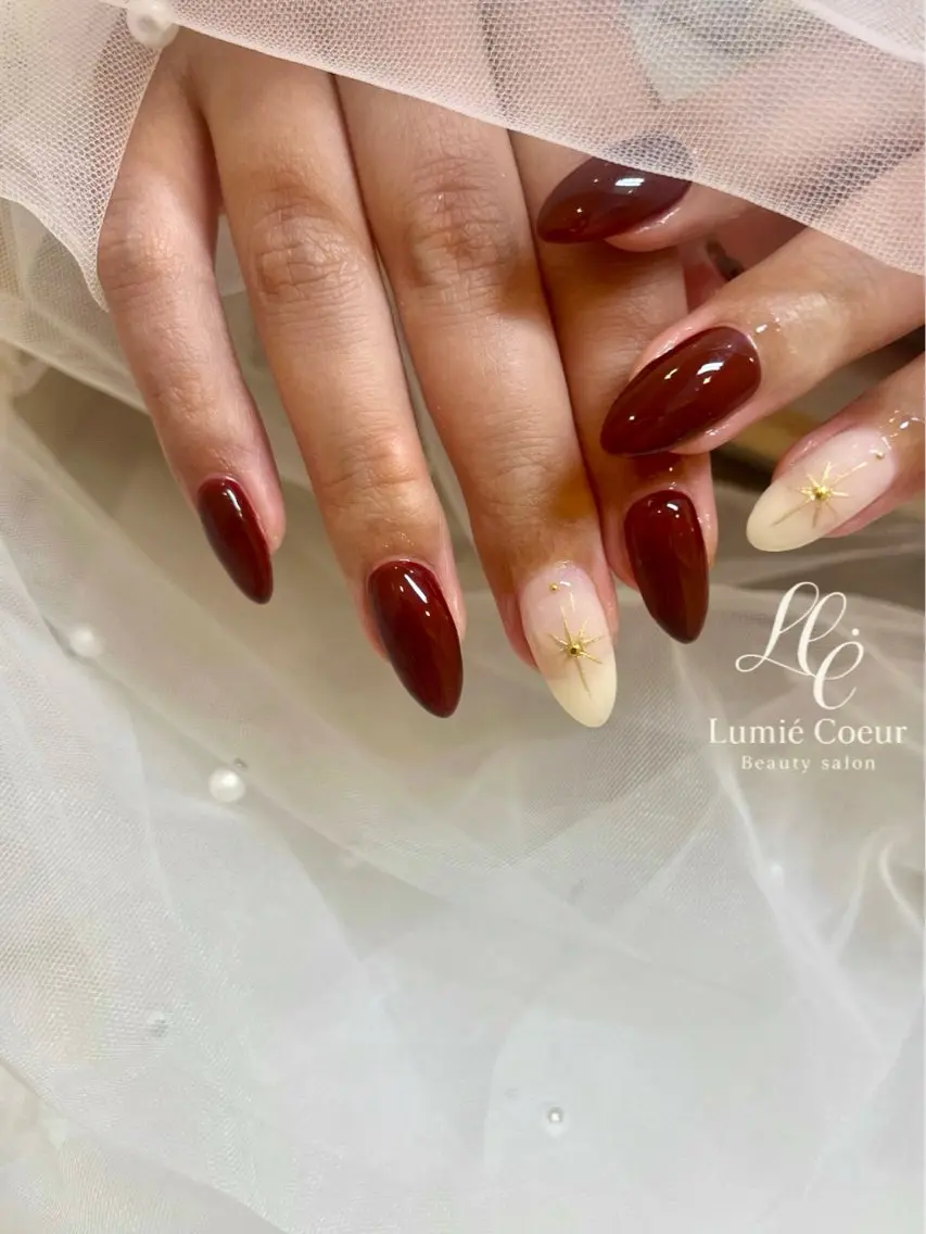 ネイル ハンドネイル LumiéCoeur Nanaeのネイルデザイン